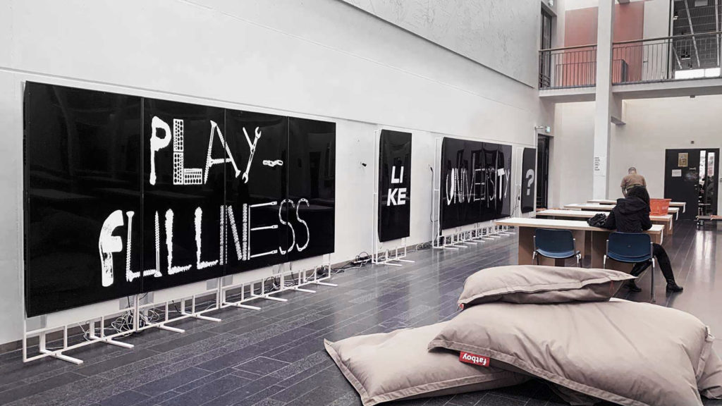 Archizoom EPFL Matrix Exhibition Screen Installation